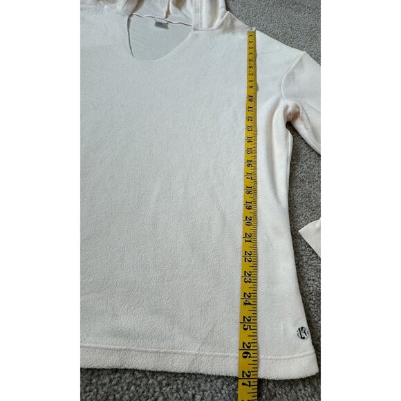 Buffbunny Light Fleece Yellow Hoodie in Love You A Latte Women’s Size Large - Picture 9 of 9